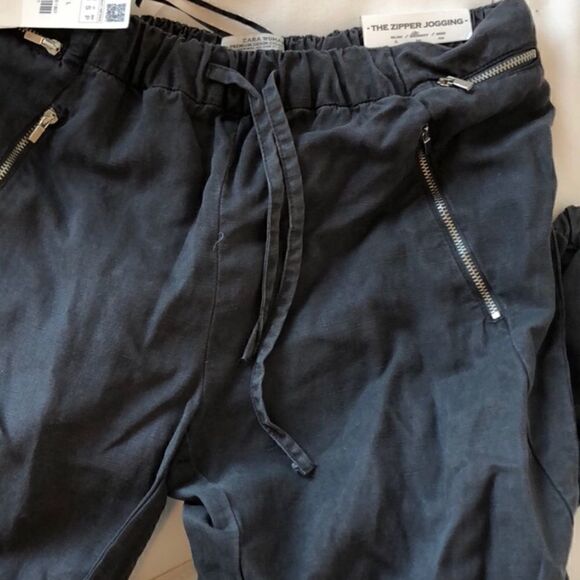 Zara Zipper Jogger Pant - Size Small - NEW - Tag - Picture 1 of 6